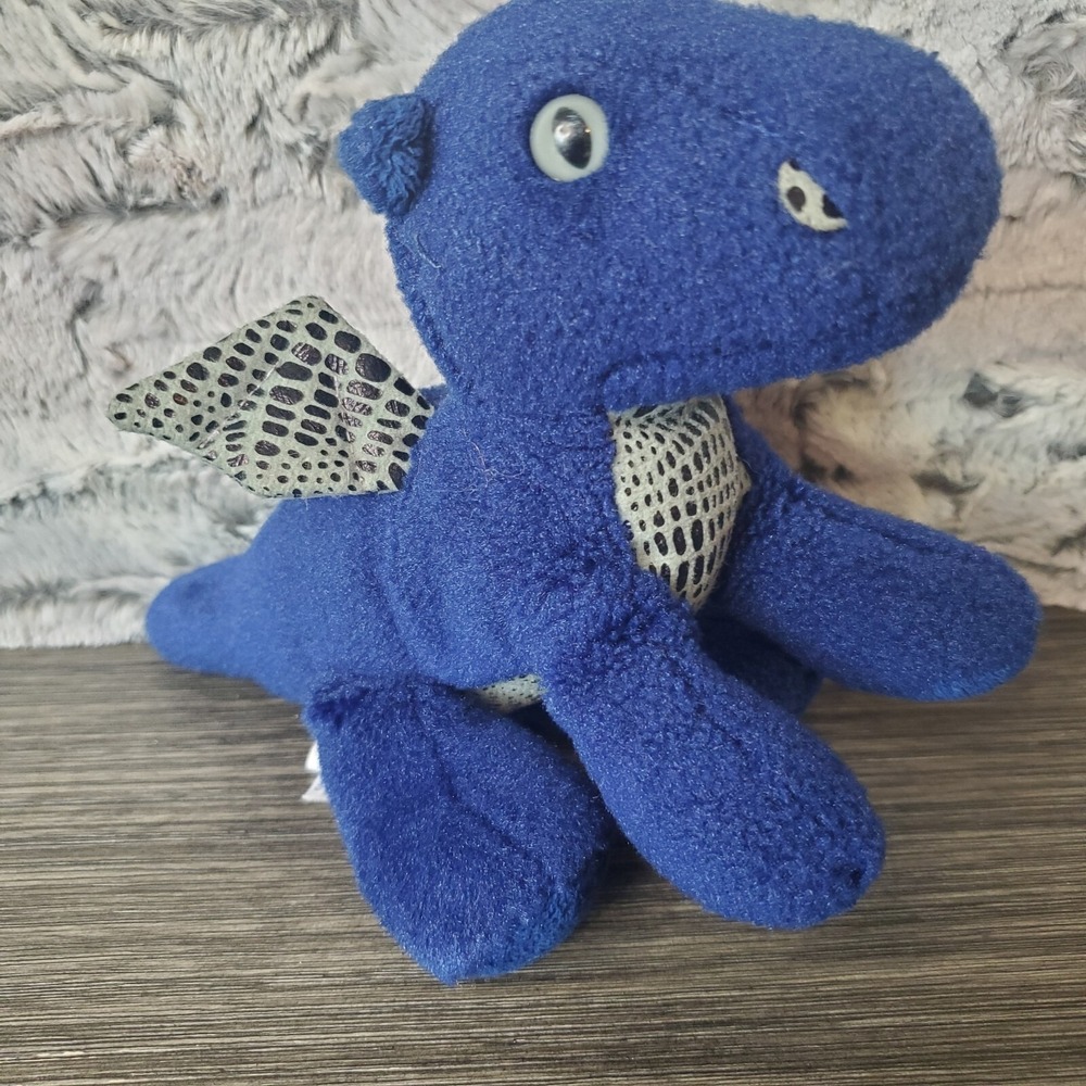 Aurora World Mini Flopsie ~SAPPHIRE DRAGON Blue Plush Stuffed Animal Scale Wings